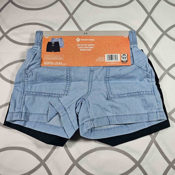 Member's Mark Woven Shorts Elastic Waistband, Girl's, 4/5, 2pcs in 1pack - Picture 2 of 4